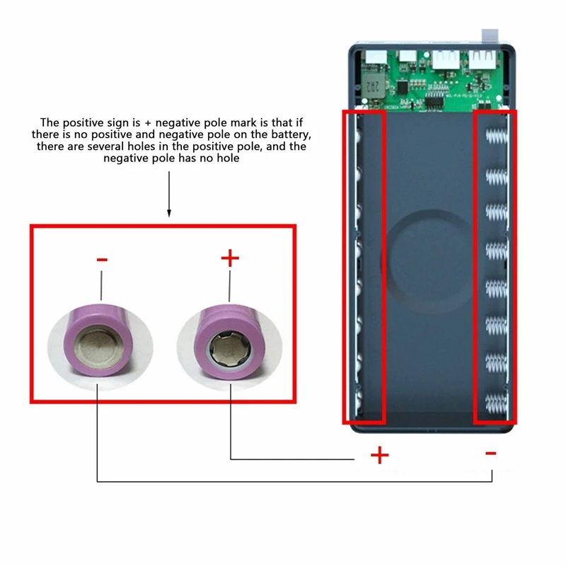 Odpinany DIY 16x1865 0 obudowa na akumulator powerbank USB powłoki ładowarka