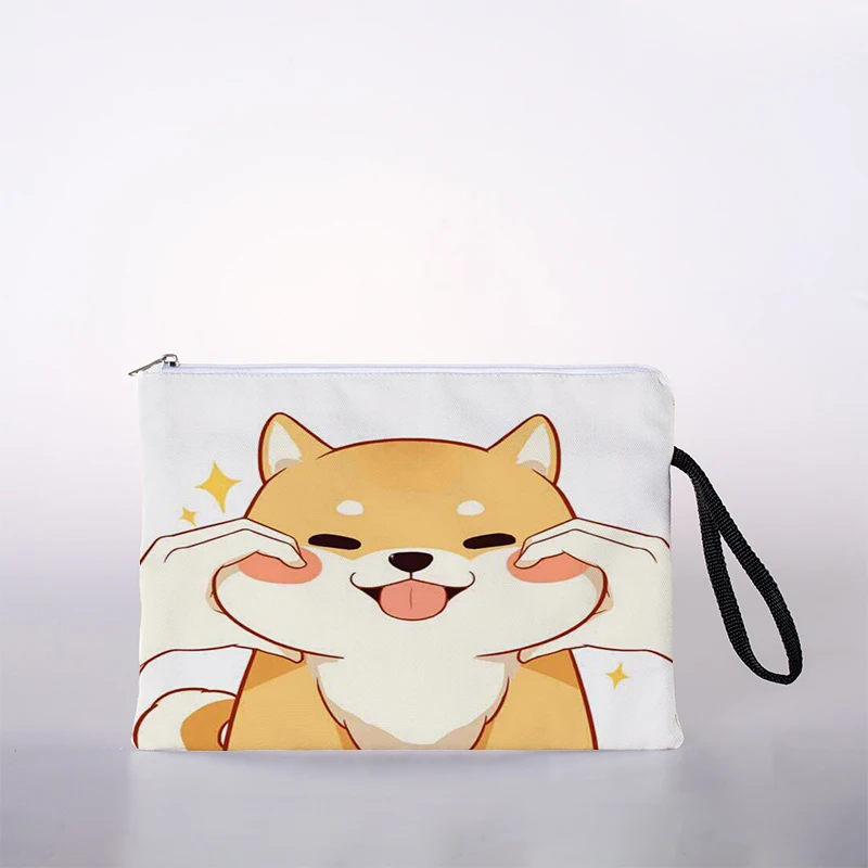 

Cute Shiba Inu Printed Women's Cosmetic Bag Cute Leisure Travel Portable Storage Handbag Cosmetic Bag Toiletries Bag