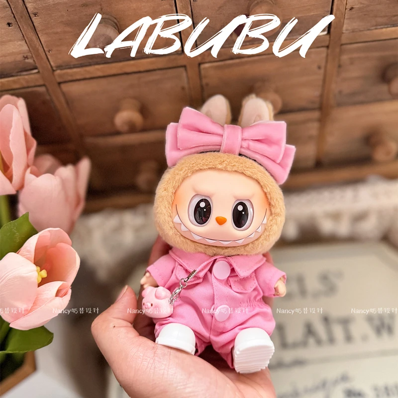 

Для одежды Labububu размером 15/17 см. Розовый комплект комбинезонов V1/V2/V3. вместо декоративных аксессуаров.