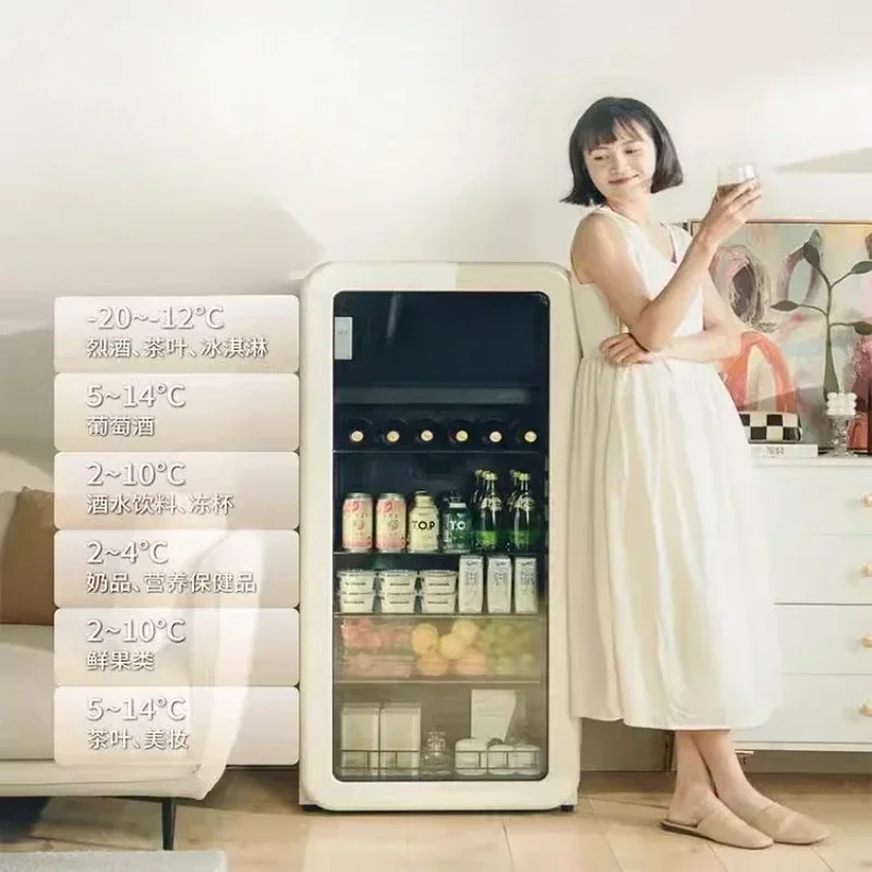 

Ice Bar Frozen Refrigerated Beverages Small Living Room Office Transparent Glass Door