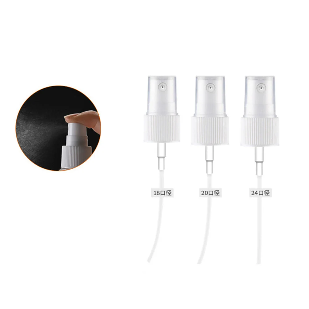 20 قطعة من بخاخ زجاجات العطور من مادة ممتازة، تصميم مدمج، رأس رش عطر أبيض