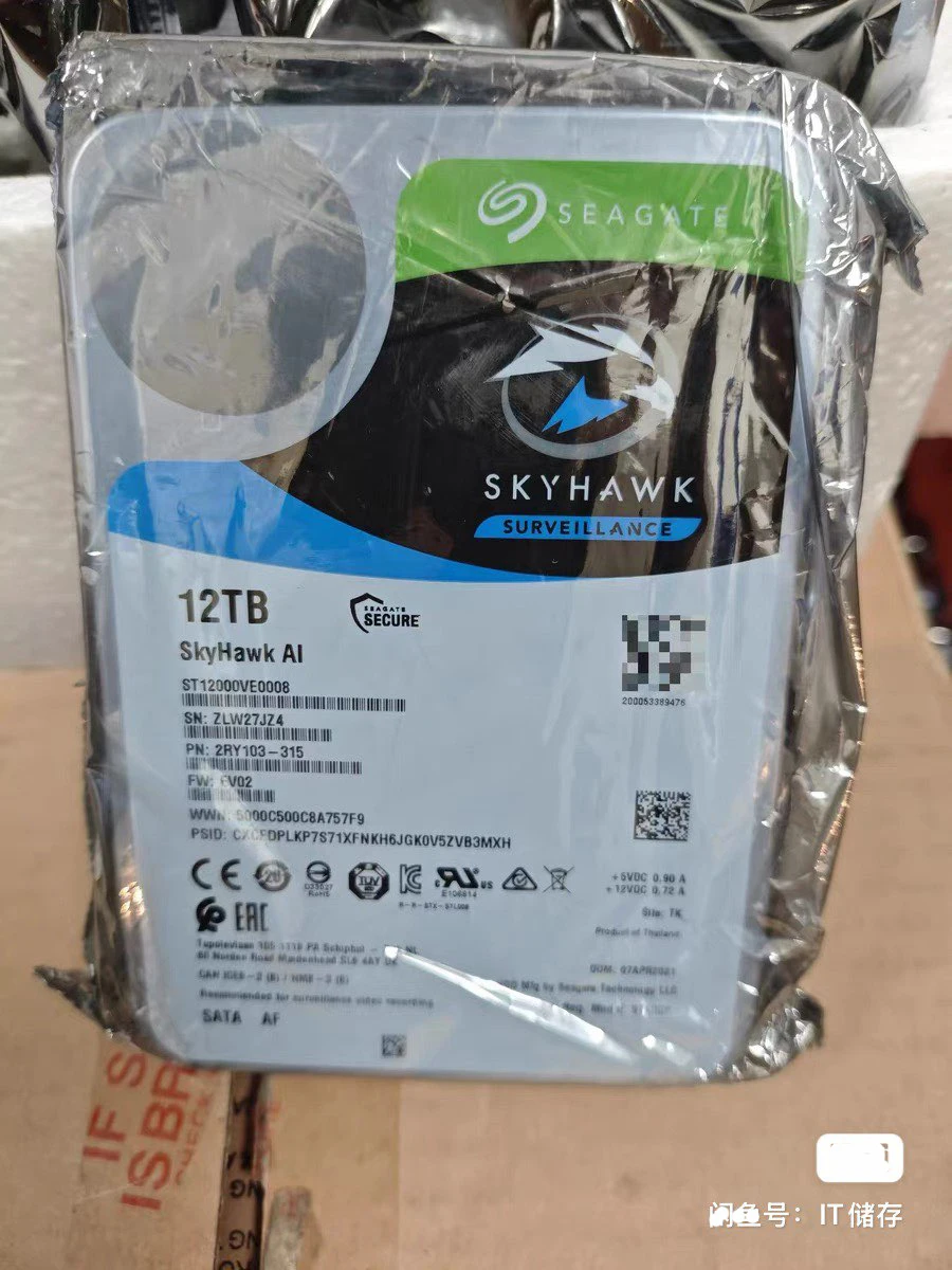 

ST12000VE0008 12 ТБ 7200 об/мин 256 МБ кэш-памяти SATA 6.0 Гбит/с 3.5-дюймовый внутренний жесткий диск