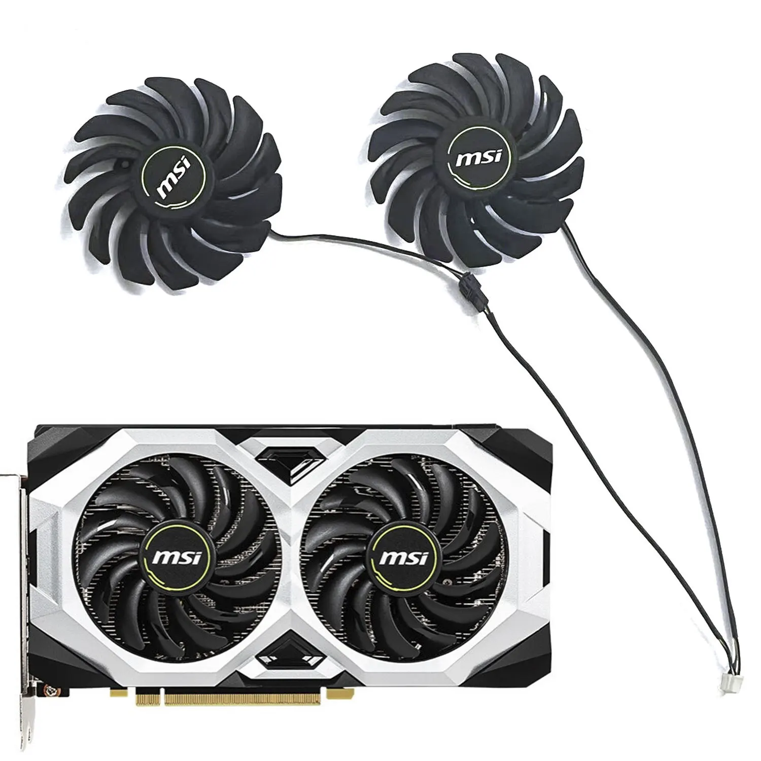 New RTX 2070 VENTUS GPU Fan PLD10010S12HH 85MM 4PIN for MSI RTX 2060 SUPER VENTUS GP OC, RTX 2070 VENTUS GP Graphics Card Fan