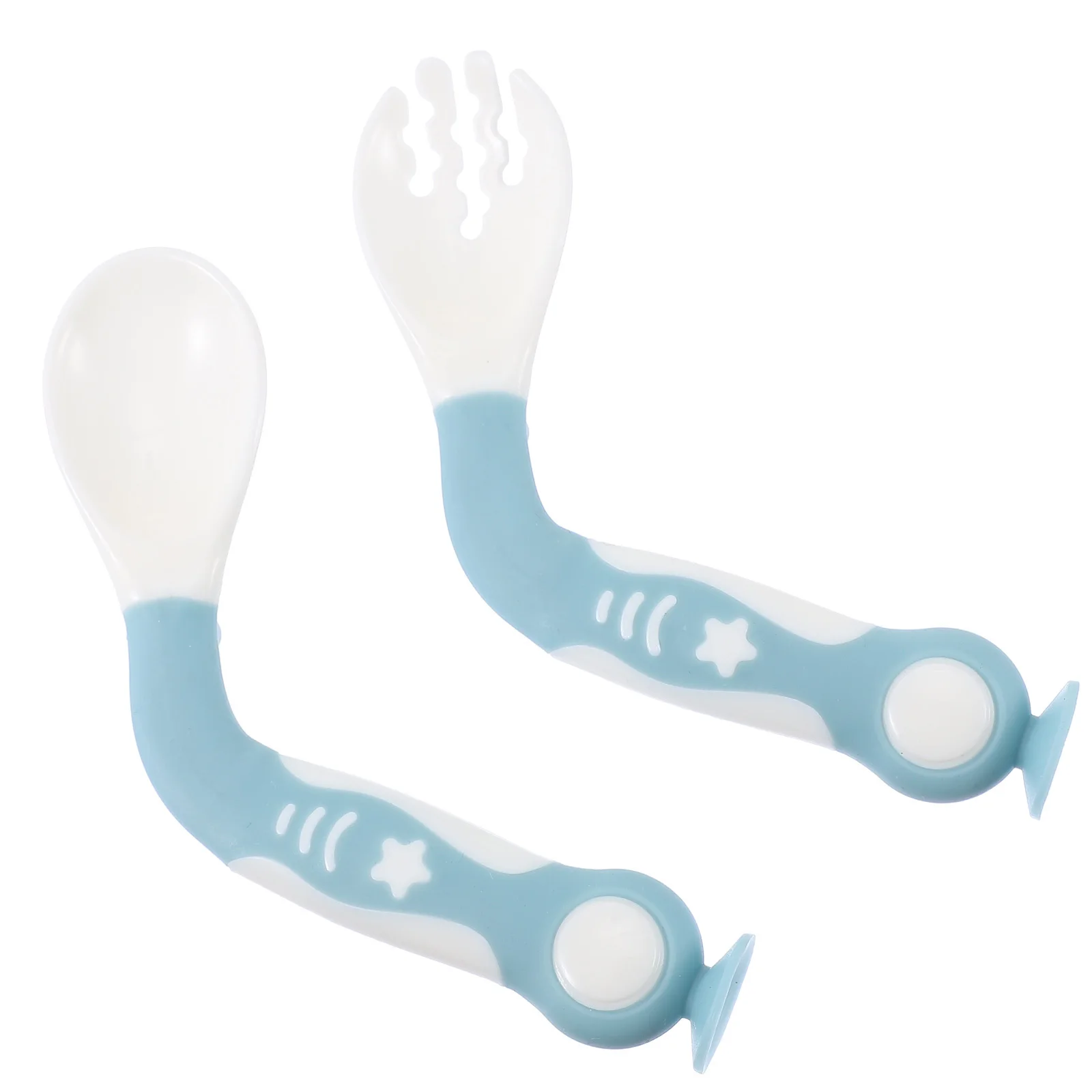 

1 комплект посуды для кормления детей, бытовая ложка, портативная гибкая детская вилка, легкий набор для кормления, ложка