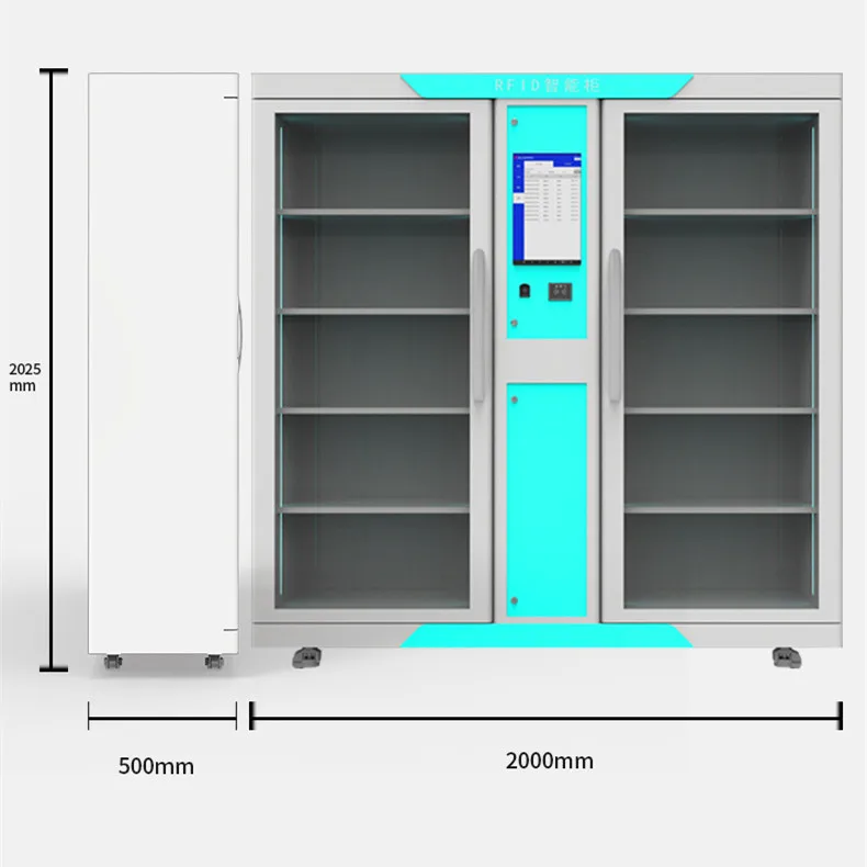 Scaffale/biblioteca intelligente RFID con display a LED Inventario rapido per libri Autoservizi Precipitazione/ritorno