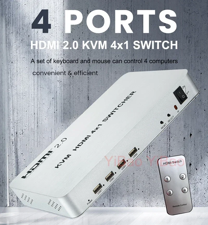 4K 60Hz 4X1 Hdmi 2.… - image