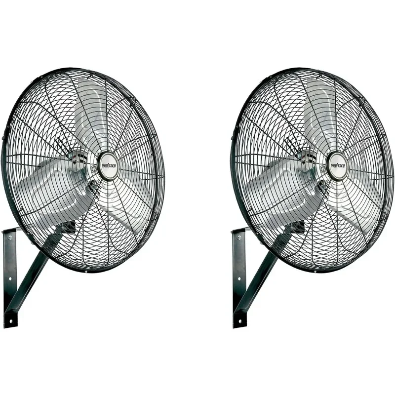 Hurricane 20 Inch Pro Commercial Grade Corded Electric Classic Oscillating Wall Mount Fan with 3 Speed Settings