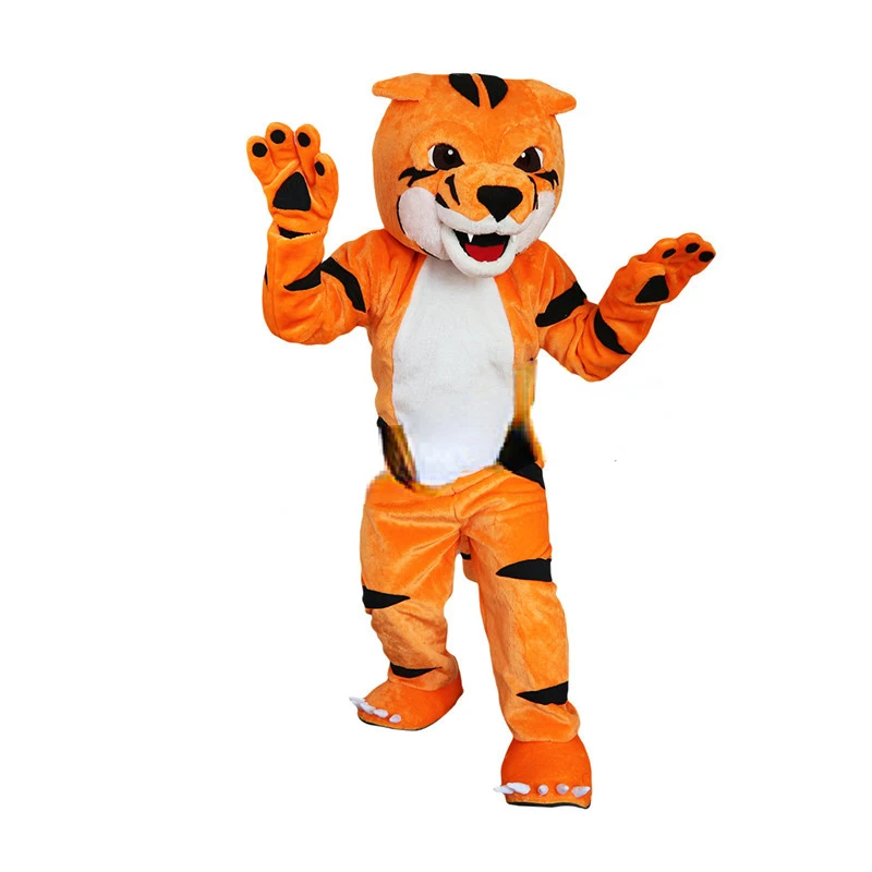 Tiger Custom Mascot Fursuit Costumes Cartoon Performance Mascot Walking Puppet Animal Costume