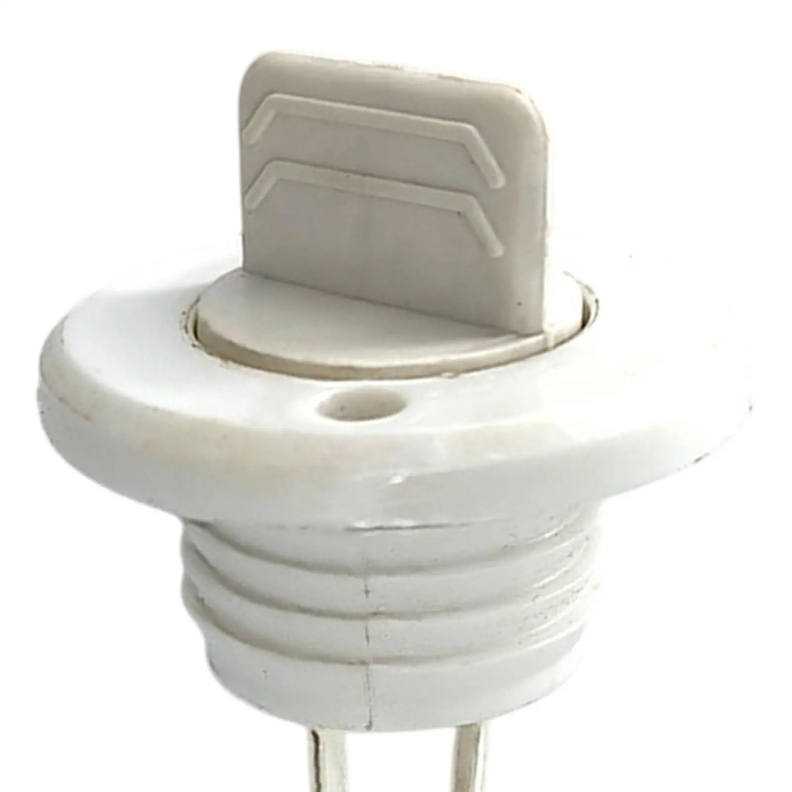 ปลั๊กท่อระบายน้ำเรือคายัคสากล 6.6x4.3 ซม. การปิดผนึกที่ดีสำหรับเรือแคนูอุปกรณ์เสริมแบบพกพาน้ำหนักเบาสีขาวเปลี่ยนไนลอน