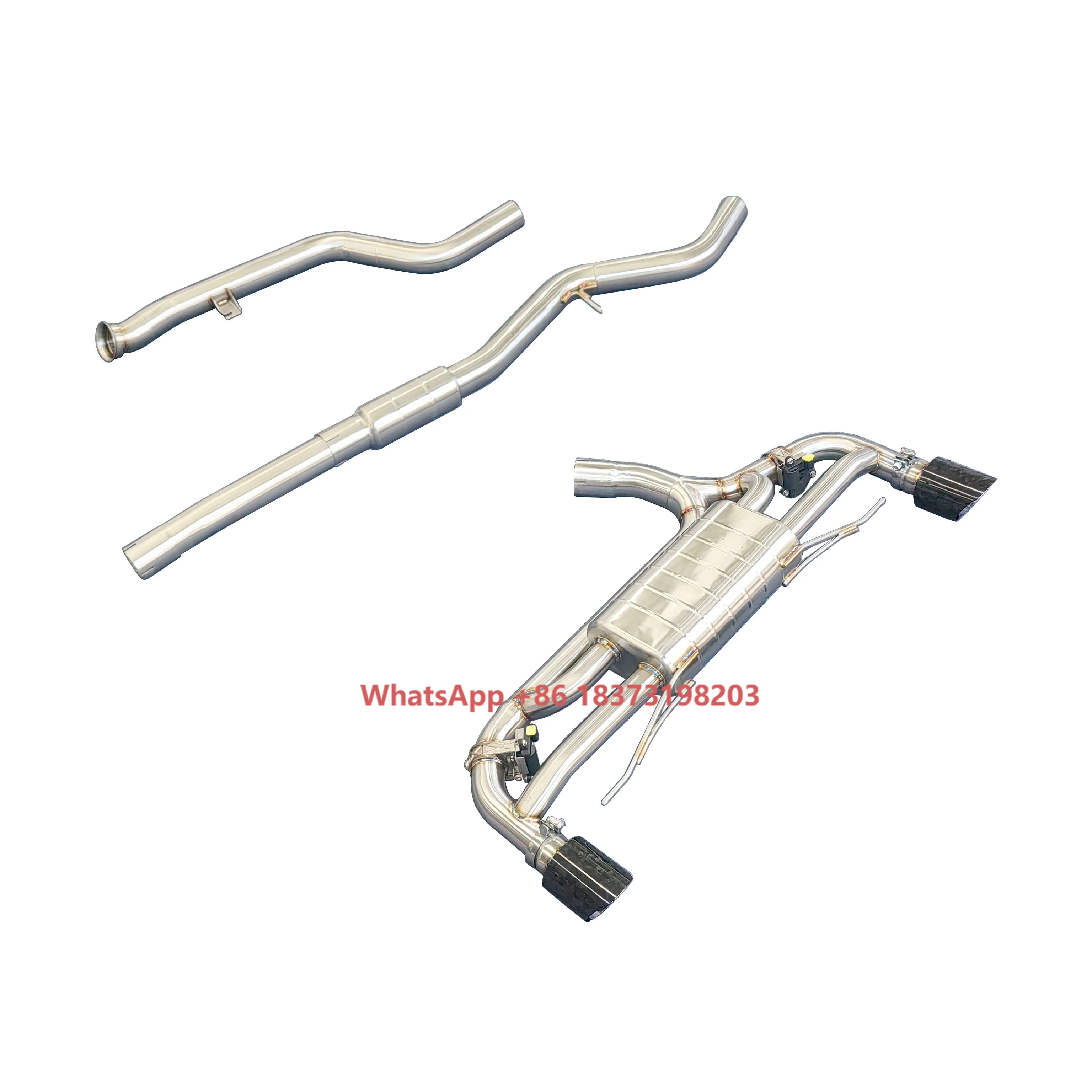 

High Flow Exhaust for 4 Series F32 F33 F36 G22 418i 420i 425i 428i 430i Muffler Valved Exhaust Sport Catback Muffler Tips