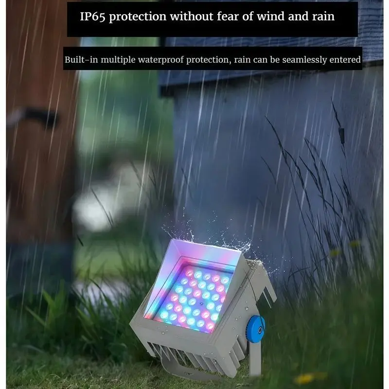 Villa Landscape Tree Lighting Colorful RGB LED Projector Lights IP65 Waterproof 9W 12W 48W 72W Garden Lawn Decor Gazebo Lighting