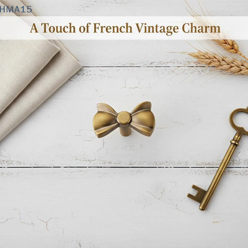 【YA】Antique Brass Dresser Drawer Pulls Vintage Shabby Chic Kitchen Cabinet Knobs for Wardrobe Furniture Upgrade