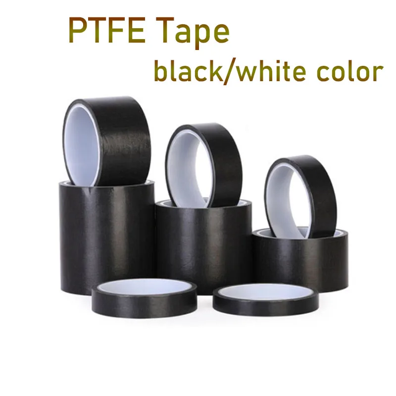 

1Roll/10M Black and white PTFE Cloth High Temperature Resistance Tape 380° C Heat Insulation Adhesive Sealing Machine Self-adhes