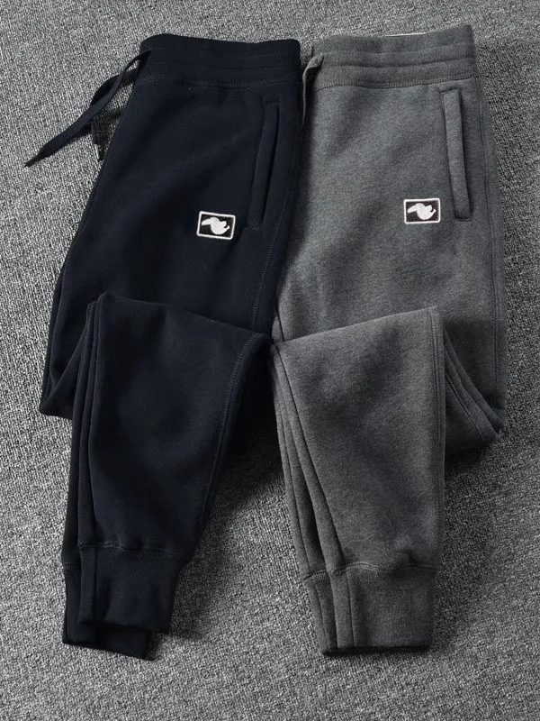 

Мужские весенне-осенние тонкие брюки с вышивкой, облегающие, спортивные, для дома, повседневные, длинные, хлопковые, для бега, для отдыха