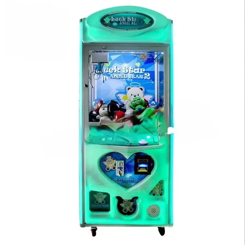 

Banana land teddy bear vending arcade coin operated claw crane machine lucky star claw machine for kid
