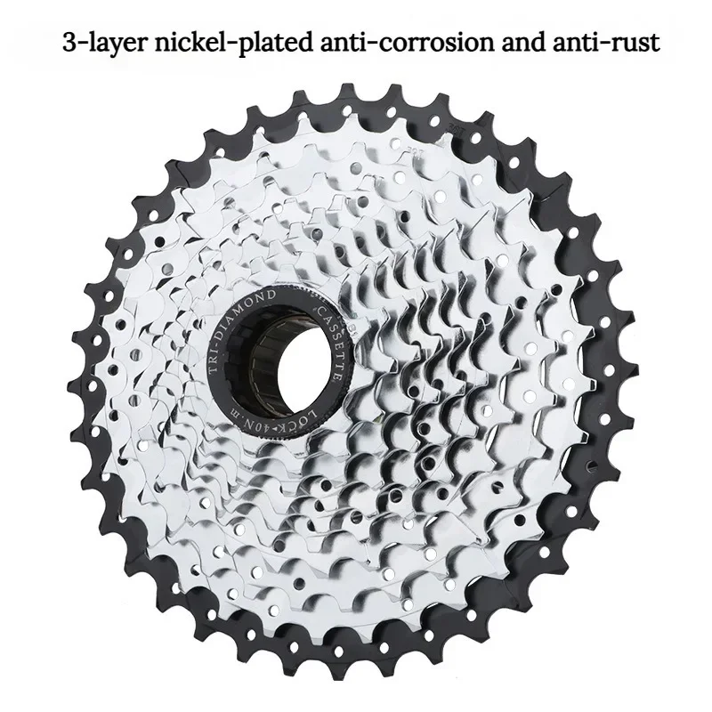 Bicycle Freewheel 6 7 8 9 10 Speed 11T-36T Mountain Bike MTB High-strength Steel Cassette Sprocket Modified Threaded Flywheel