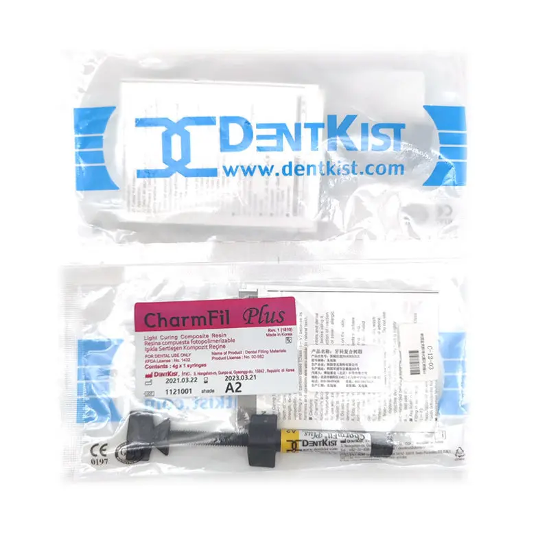 

Dental DentKISTCharfmFil Plus A1 A2 A3 A3.5 Dental UV Curable Resin Nanocomposite Resin Oral Cosmetic Repair Filling Material