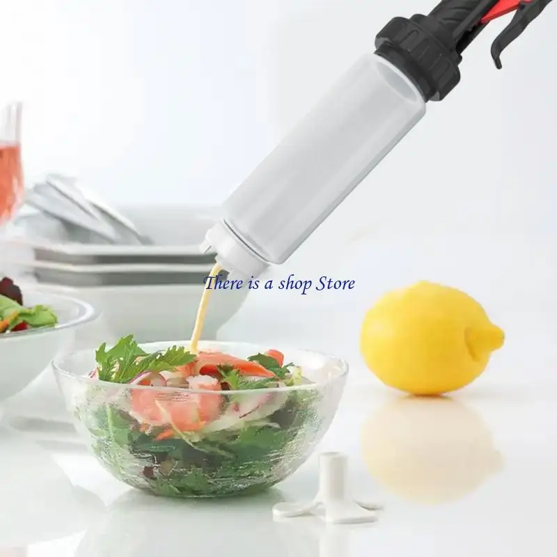 

D0AD Portable 480ml Hanging Squeeze Bottle Empty Tomato Sauce Bottle Enduring