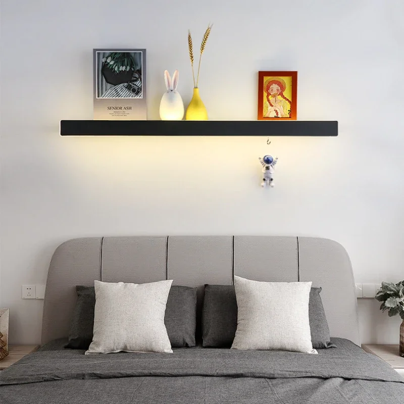 lampada de parede longa tira para sala de estar shelving lampada de parede cabeceira quarto protecao para os olhos master line background iluminacao decor fixture sofa 01