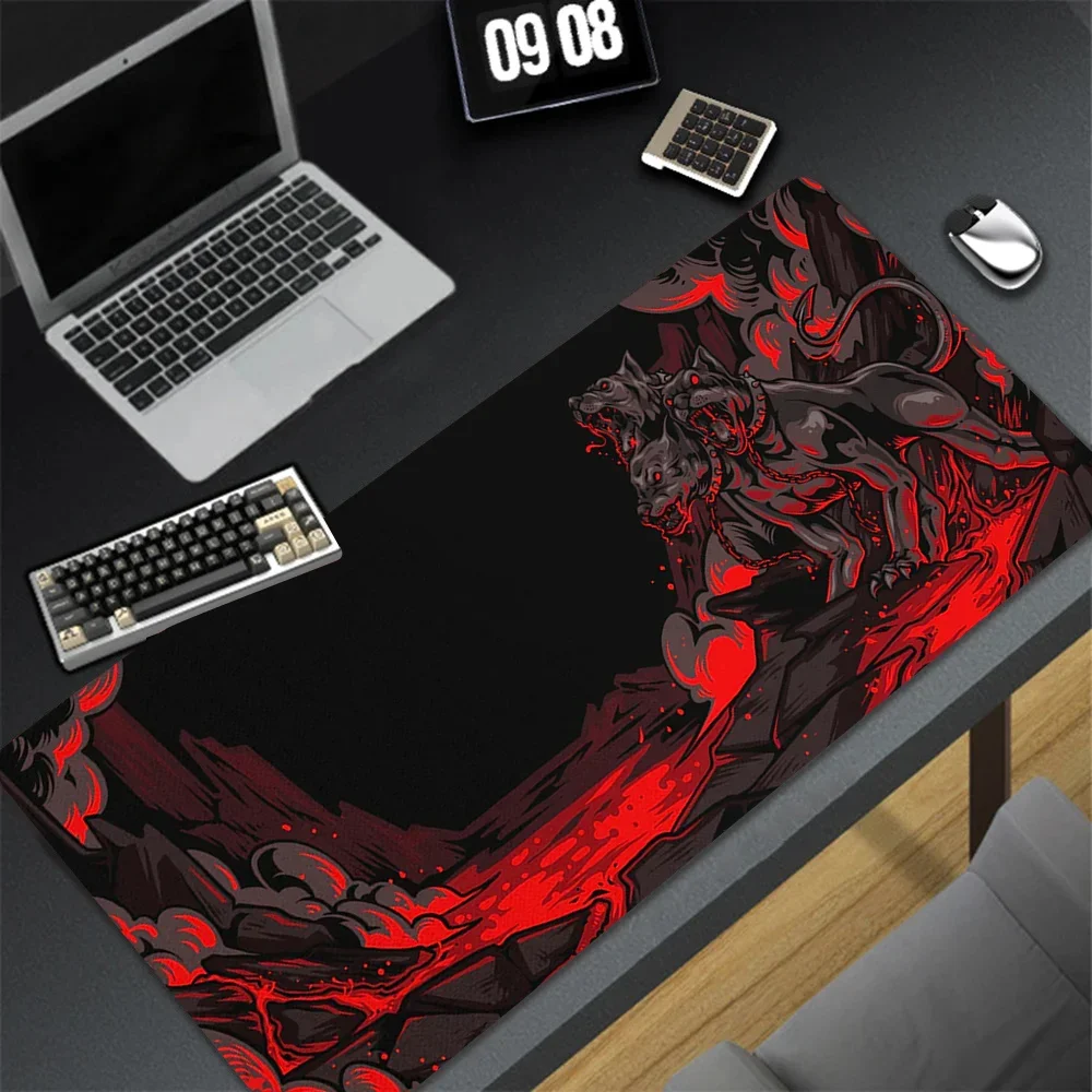 

Scary Animal Monster XXL Large Lengthen thickened non-slip game esports desk decoration table pad mouse pad Dark wind desk mat