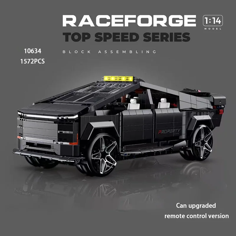 ไซเบอร์พังค์รถกระบะ MOC บล็อกอาคารของเล่นรถออฟโรดรถรุ่นของเล่นเด็กฮาโลวีนคริสต์มาสของขวัญ