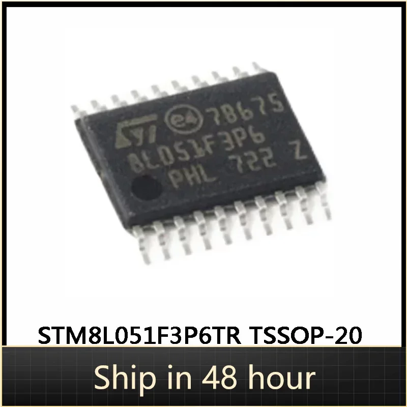 2PCS 100% New Original STM8L051F3P6TR 16MHz 8KB Flash/8-bit microcontroller TSSOP-20 IC chip in Stock