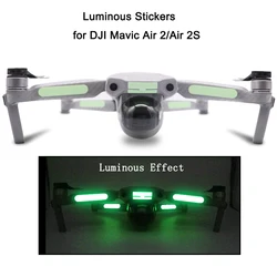 Luminous Stickers for DJI Mavic Air 2/Air 2S Drone Night Flight Fluorescent Decals Decorative Sticker Drone Accessories