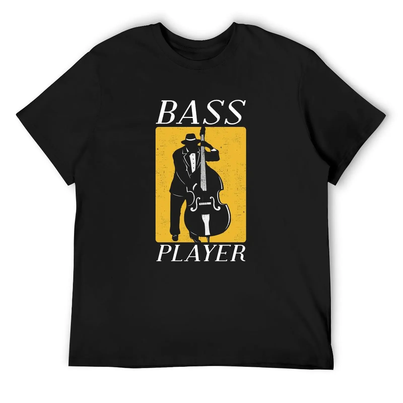 Cool Graphic Jazz Lovers Upright Bass Player design print T-Shirt shirts graphic aesthetic clothes t shirt for men