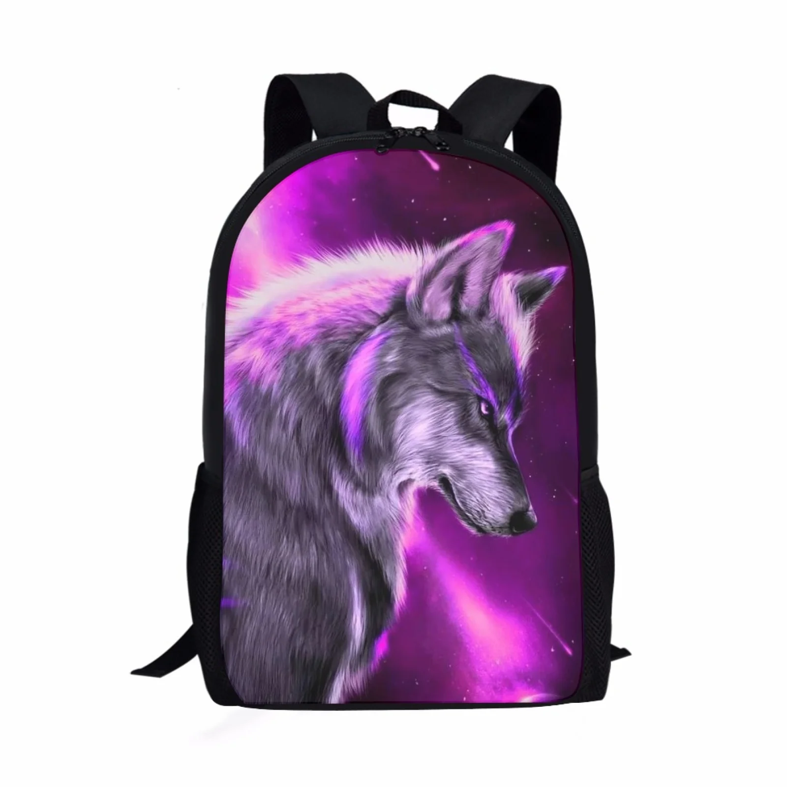 

HYCOOL Free Design Cool Galaxy Wolf Backpack Fashion Hip Hop Children School Bags Teenagers Boys Girls Book Bag Men Travel Bag