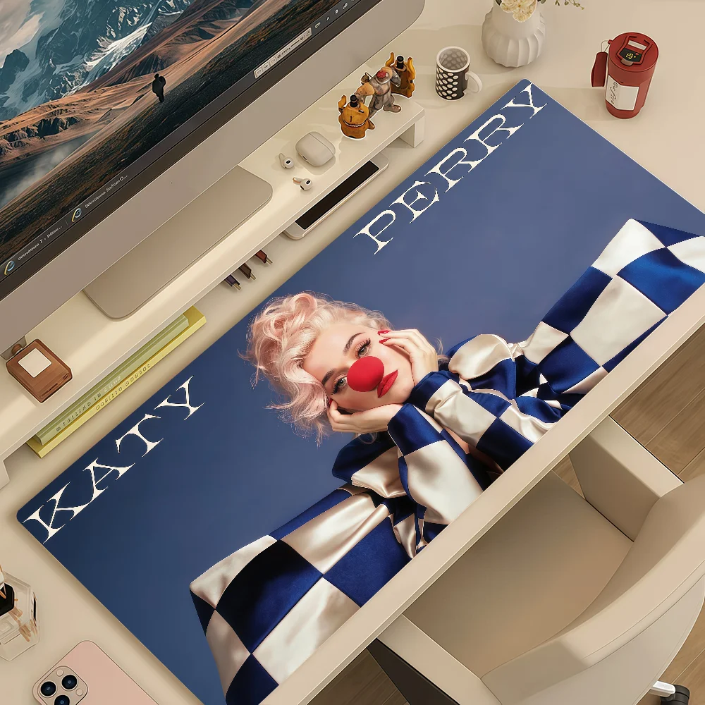 Singer Katy Perry Mouse Pad Large Non-slip Lockedge Desktop Computer Desk Mat Keyboard Writing MousePad Office Gamer Student