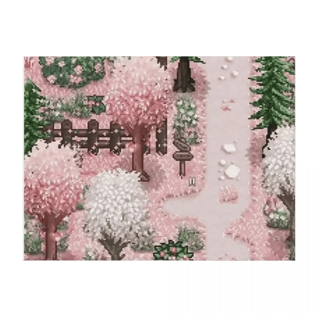 

Stardew valley pink aesthetic Throw Blanket Shaggy christmas gifts Picnic Decorative Throw Blankets