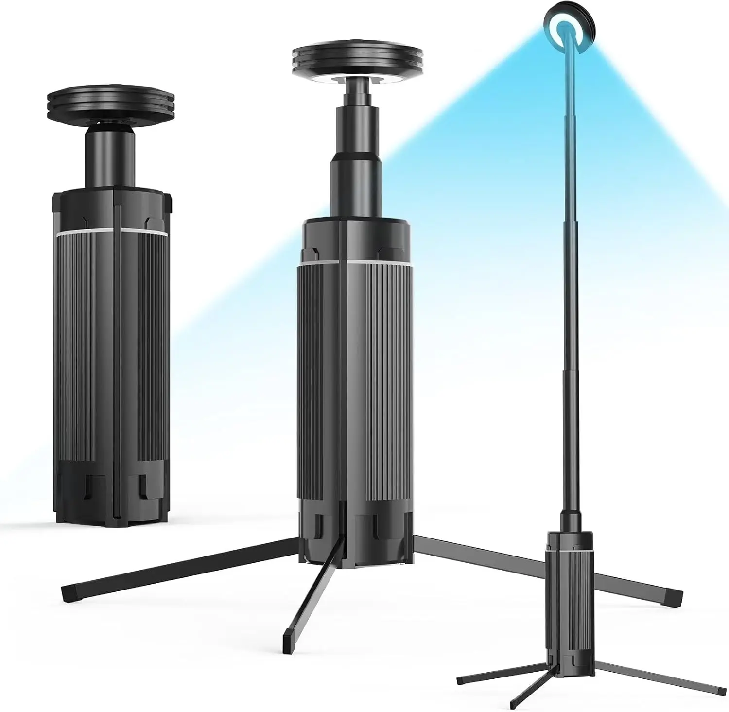 

Rechargeable Camping Lantern with Stand, 10800mAh Battery Powered LED Work Light, Portable for Hiking Fishing