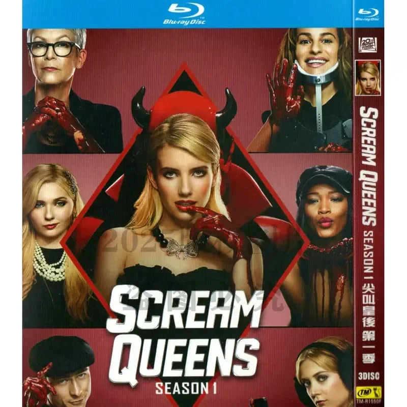 

American Comedy Horror TV Series Scream Queens High Definition BD Blu-ray 5 Discs