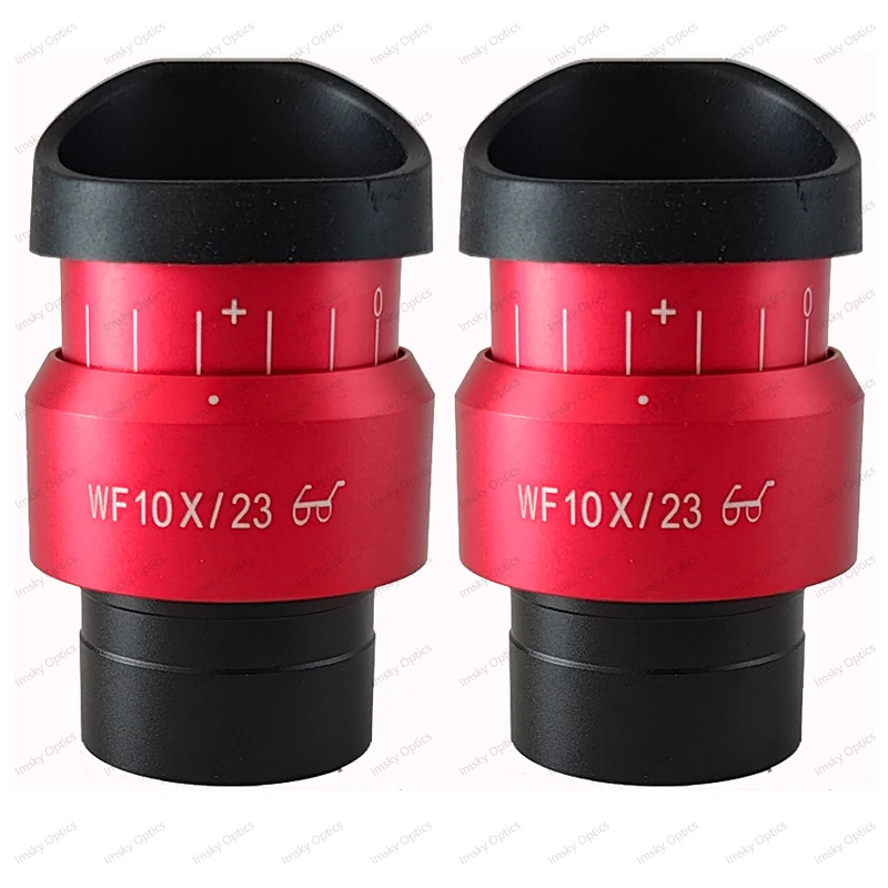 2PCS WF10X WF10X/23 Weitfeld Okular Für Fernglas Trinokular Stereo Mikroskop 30MM Installation Installation Interface