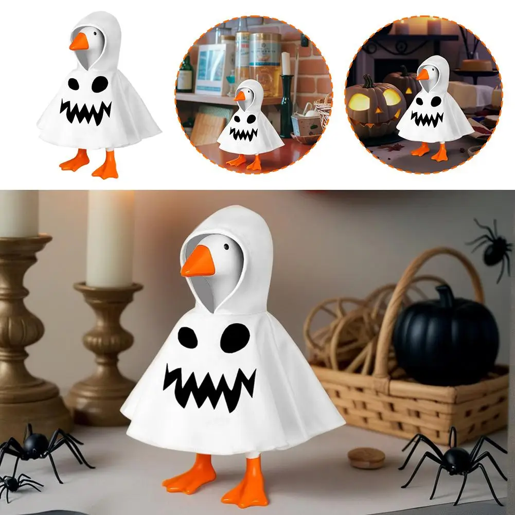 7Inch Desk Goose Statue Hoodie Ornament Decoration Magnetic Goose Statue Table Mini Porch Goose Cloth Hallowmas Christmas Gift