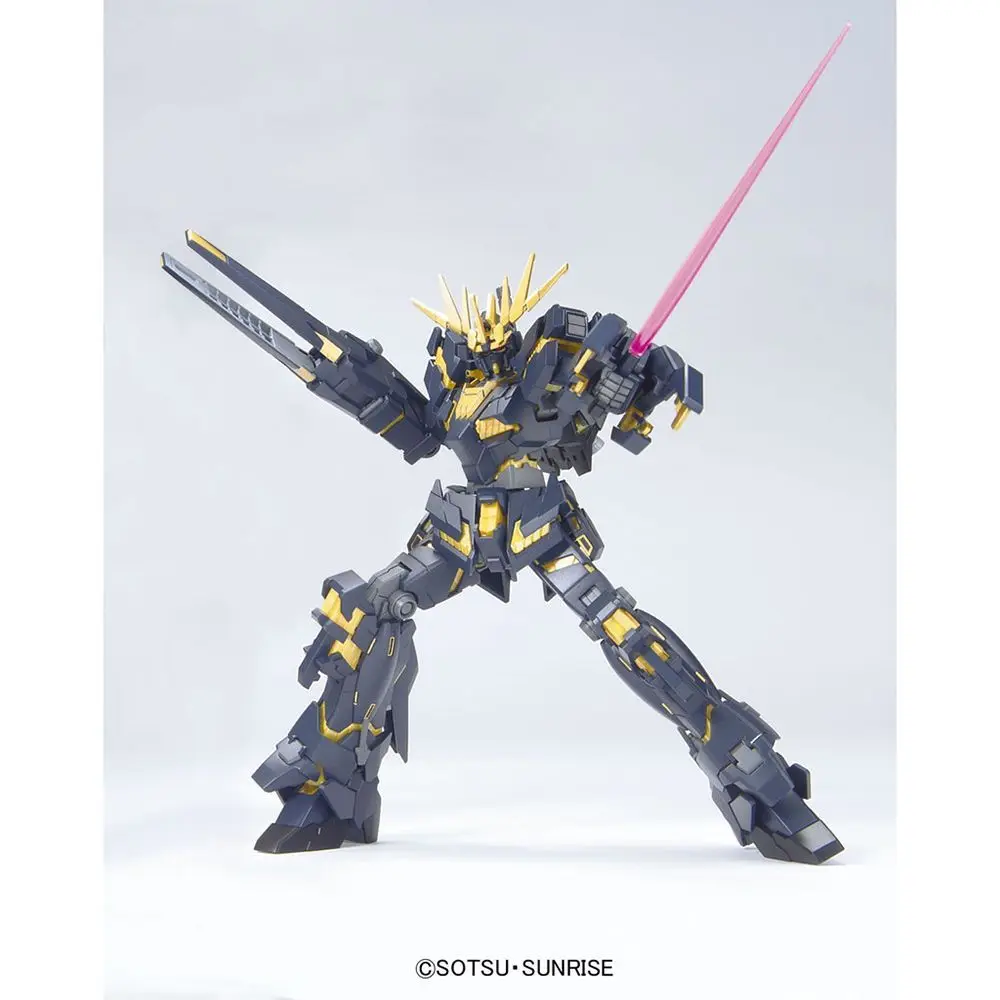 Bandai Hguc 134 1/144 Gundam Uc Unicorn Harbinger of Death Destruction Mode Claw Cannon Assembly Model Mecha Warrior Figurine