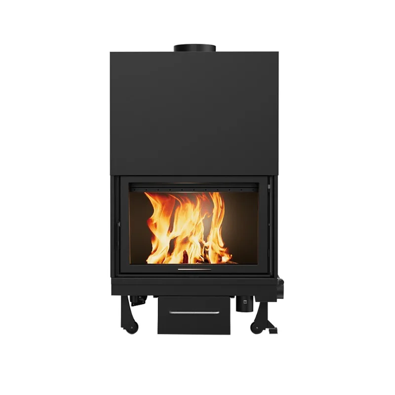 

TZAKI40 40KW High Power Modern Indoor Wood Boiler Stove Fireplace With Large View Window And 120L Capacity For Villas