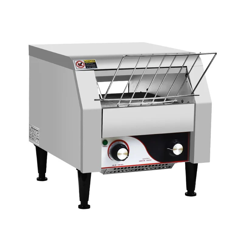 Commercial Toaster Conveyor Belt, Bread Slicer Machine for Hotel Restaurant, Breakfast Sandwich Maker, Bakery Equipment