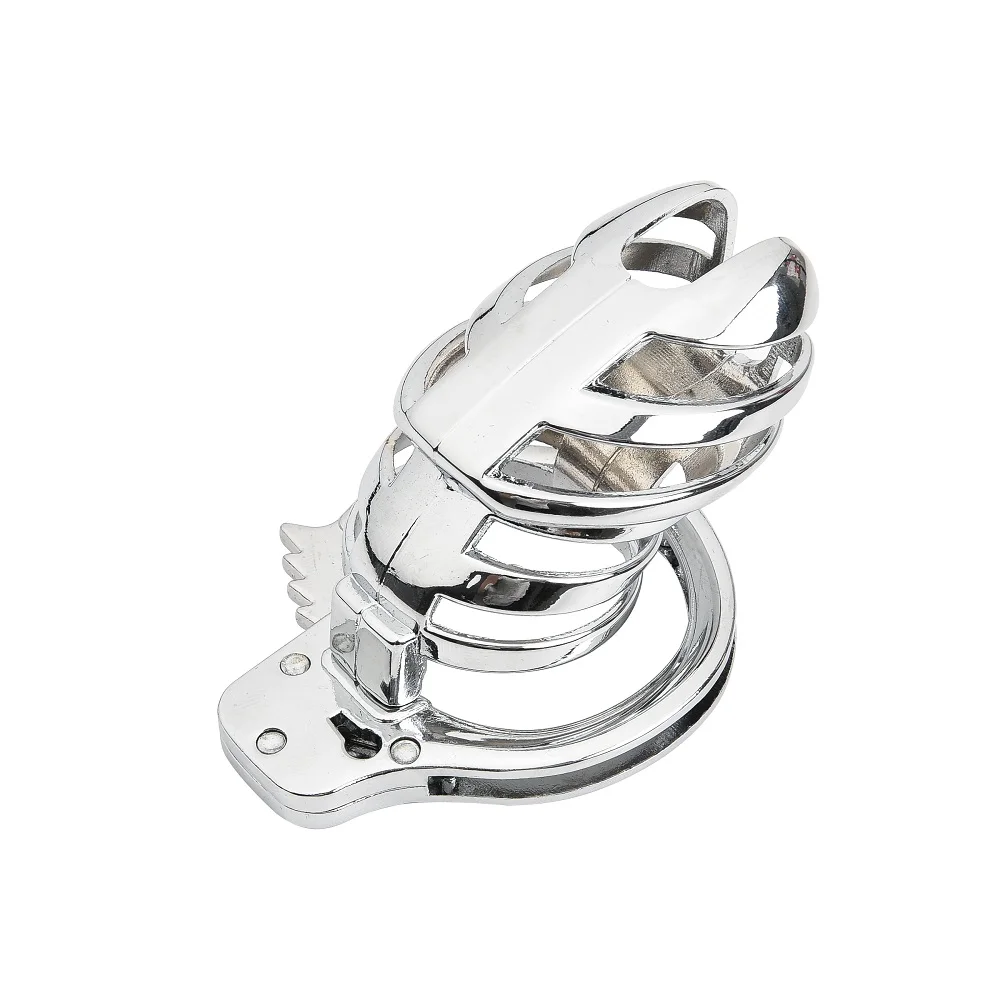 Metal Male Small Penis Cage Adjustable Ring Lock Bondage Bird Chastity Cage Belt Cock Ring Slave Restraint Trainer Man Sex Toy