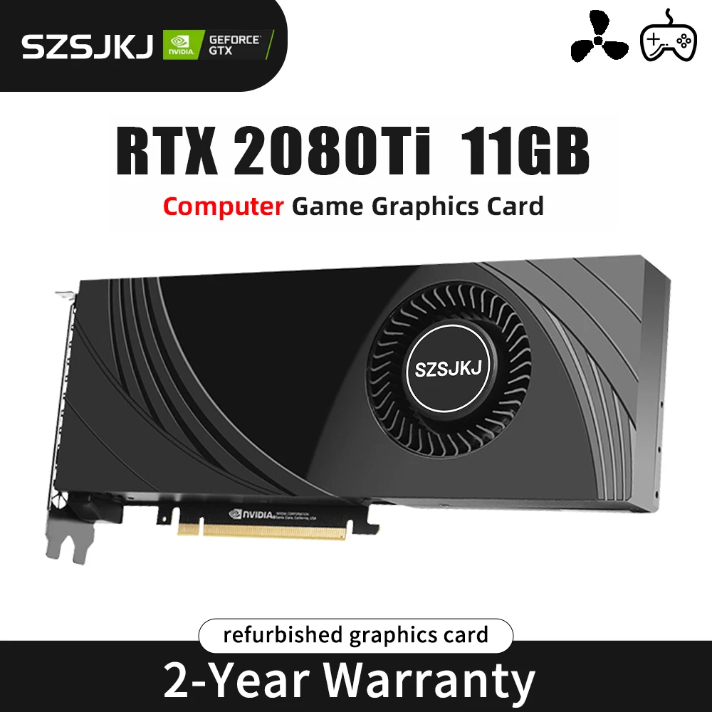 RTX 2080ti 11GB NVIDIA GDDR6 Graphics Card for Desktop Computer Game GPU Video Card RTX 2080TI 11GB Esports Gaming pc