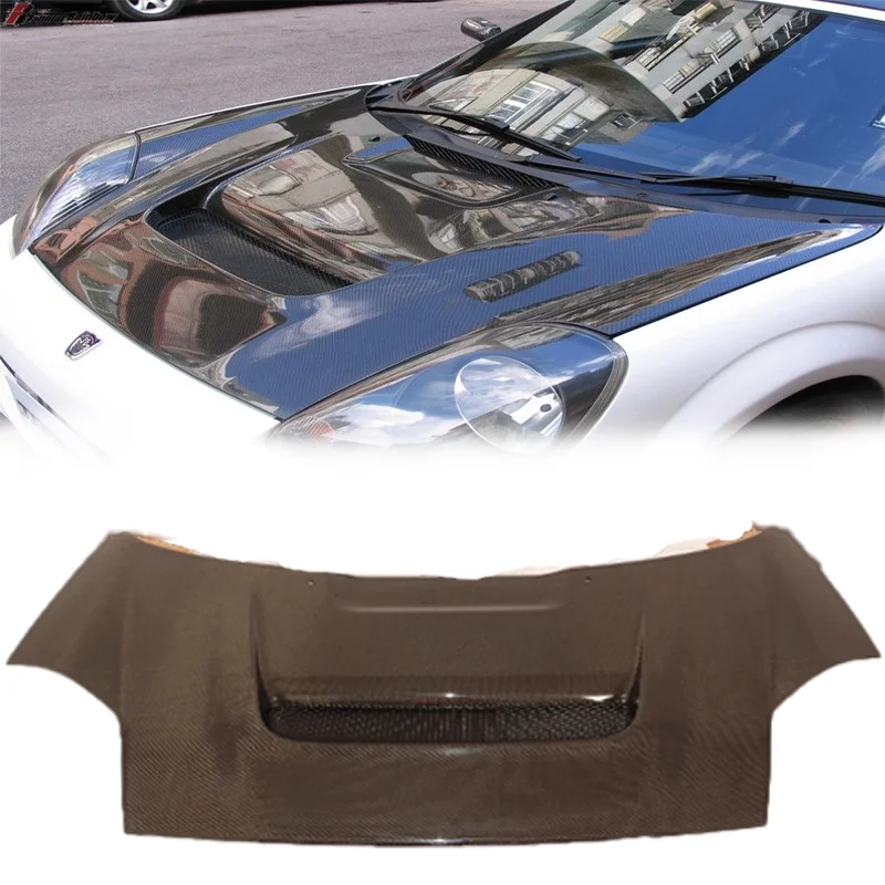 

suitable for 1999-2007 Toyota MR-S W30 V-Type Hood - CF Material, Lightweight, Gloss Black, Direct Fit
