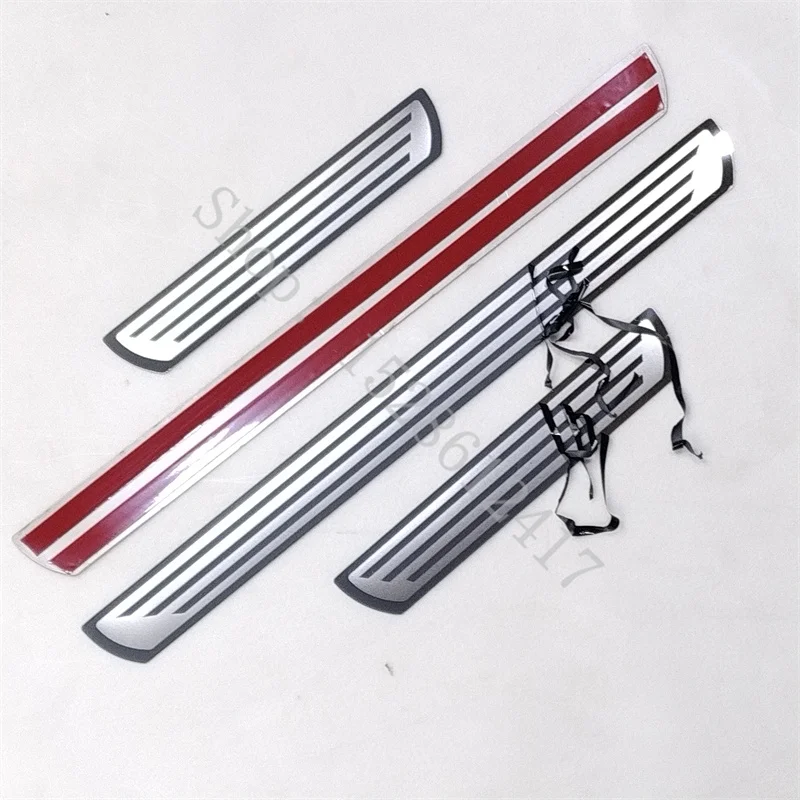 For VW Volkswagen ID.3/ID.4/UP! Car Door Threshold Protection Stick Bumper Moldings Chrome Trim Protector Accessories Styling