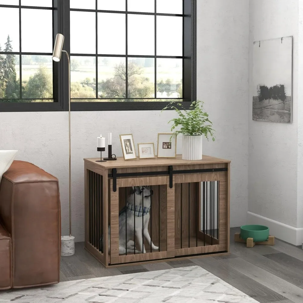 Dog Crate, End Table Cage for Large Sized Pets, Kennel Furniture for Indoor Use, Sturdy and Safe, Dog Crate Furniture