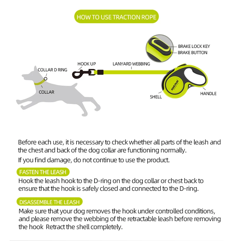 5M Luxus-Hundeleinen, einziehbare Hundeleine für große und mittelgroße Hunde, Katzen, Welpen, Zubehör, kleines automatisches Verlängerungsband – Detail 13