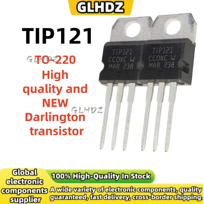 NEW and High quality 10UNITS -30UNITS TIP121 Darlington transistor in stock
