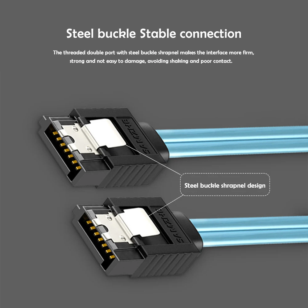 0.5M SATA III 6Gbps كابل بيانات 1/4/6 قطعة/المجموعة 1/4/6 منافذ 7Pin Sata الفاصل الحبل لخادم الكمبيوتر بيتكوين HDD SSD القرص الصلب #3