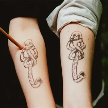 5/10 ks filmové periferie lord voldemort tetování samolepky harries magie chlapci ulice lebka potterovské samolepky hračky děti dárky 12 nejlepší prodej Samolepka na nehty s motivem Harryho Pottera - №12