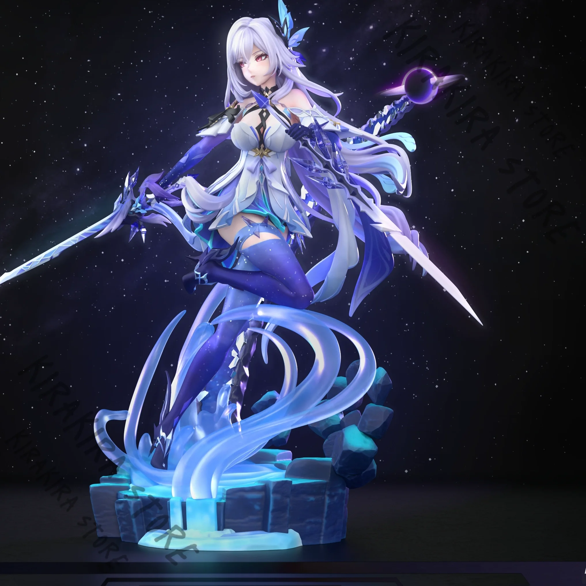 

Skirk Cosplay Garage Kits Mascot Figurine Painting Genshin Impact Anime Ornaments Model Kit Manga Merchandise Limited Edition