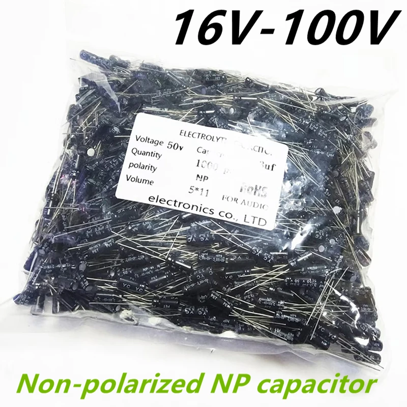 

1 упаковка аудио-конденсаторов NP (неполяризованные) из алюминиевого электролита 16В 25В 35В 50В 100В 0.47мкФ 6.8мкФ 2.2мкФ 3.3мкФ 4.7мкФ 10мкФ-220мкФ