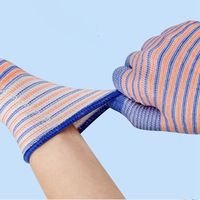 1 Pair Thorn Proof Nylon Work Gloves Breathable Non-slip Industrial Gloves Safety Wear-resistant Men
